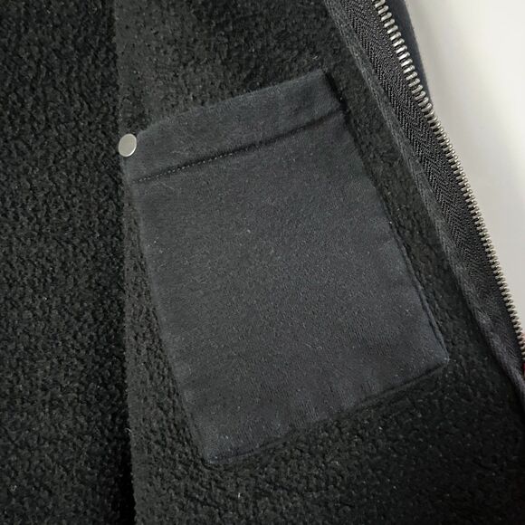 Vuori Men's Seaside Zip Up Hoodie in Black Organic Cotton Blend Size Small - Picture 6 of 8